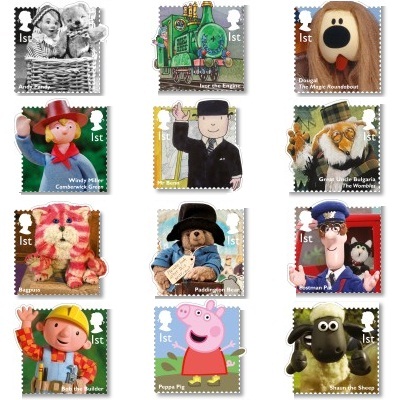 Classic children’s TV shows featuring on stamps.