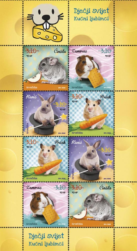 Croatia stamp sheet 2014