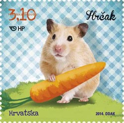 Hamster 2014 Croatia stamp