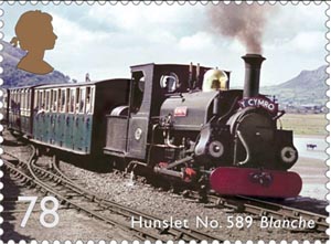 Hunslet No589 Blanche postage stamp