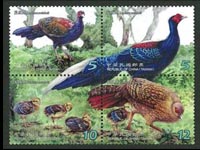 Swinhoes Pheasant stamps Taiwan 2014 