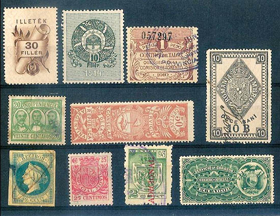 A collection of stamps