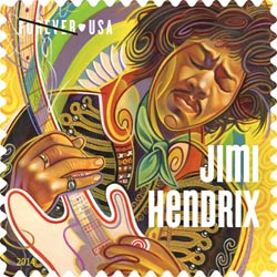 jimi Hendrix stamp USA