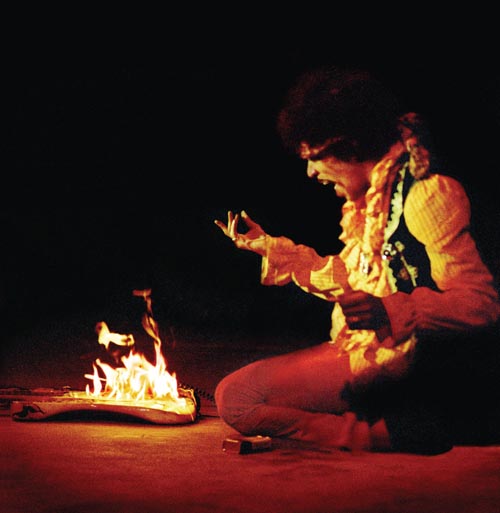 jimi hendrix at Monterey festival