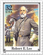 Stamp depicting Robert E Lee