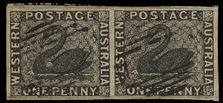 Australias Black Swans, issued in 1854