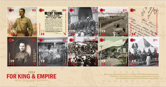 1914 for king and empire stamps