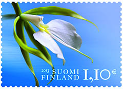 Ari Lakaniemi and Susanna Rumpu created the Orchid stamp