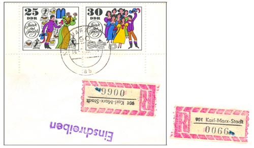 Stamps from Karl-Marx-Stadt