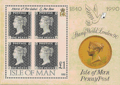 Stamp block Isle of Man