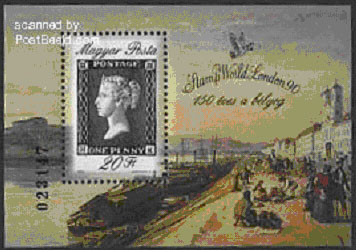 Penny Black stamp block