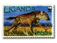 Hyena on Stamp