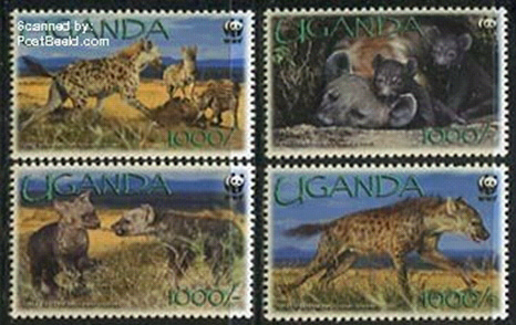 Hyena stamps Uganda