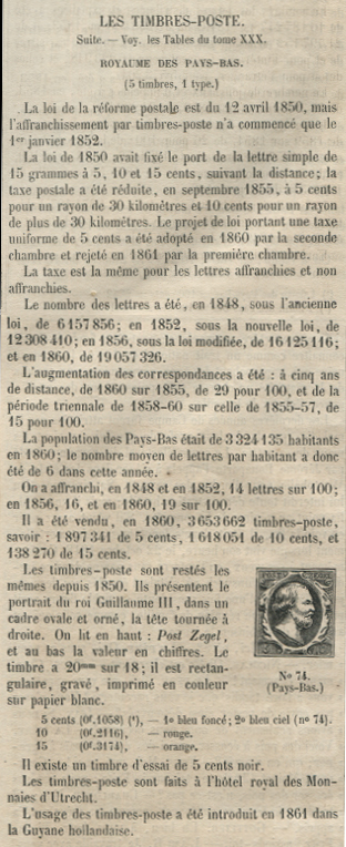 The History of Stamp Collecting Part 19 – The Netherlands in 1863